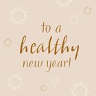 Kerstkaart Hip To a healthy new year